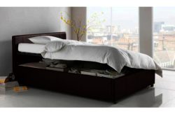 Hygena Harcourt Single Ottoman Bed Frame - Chocolate